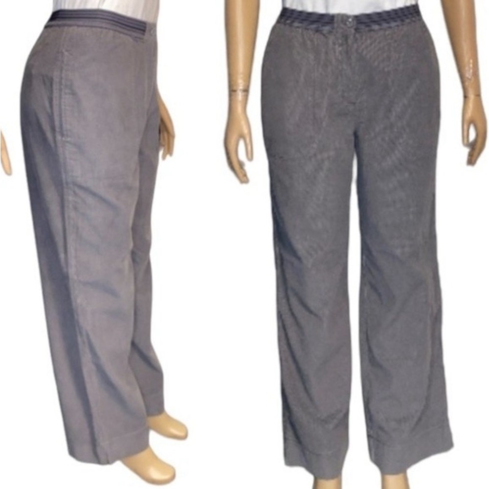 J.Jill Pants Corduroy Gray pull-on Relaxed The art and craft of J.Jill size 8
